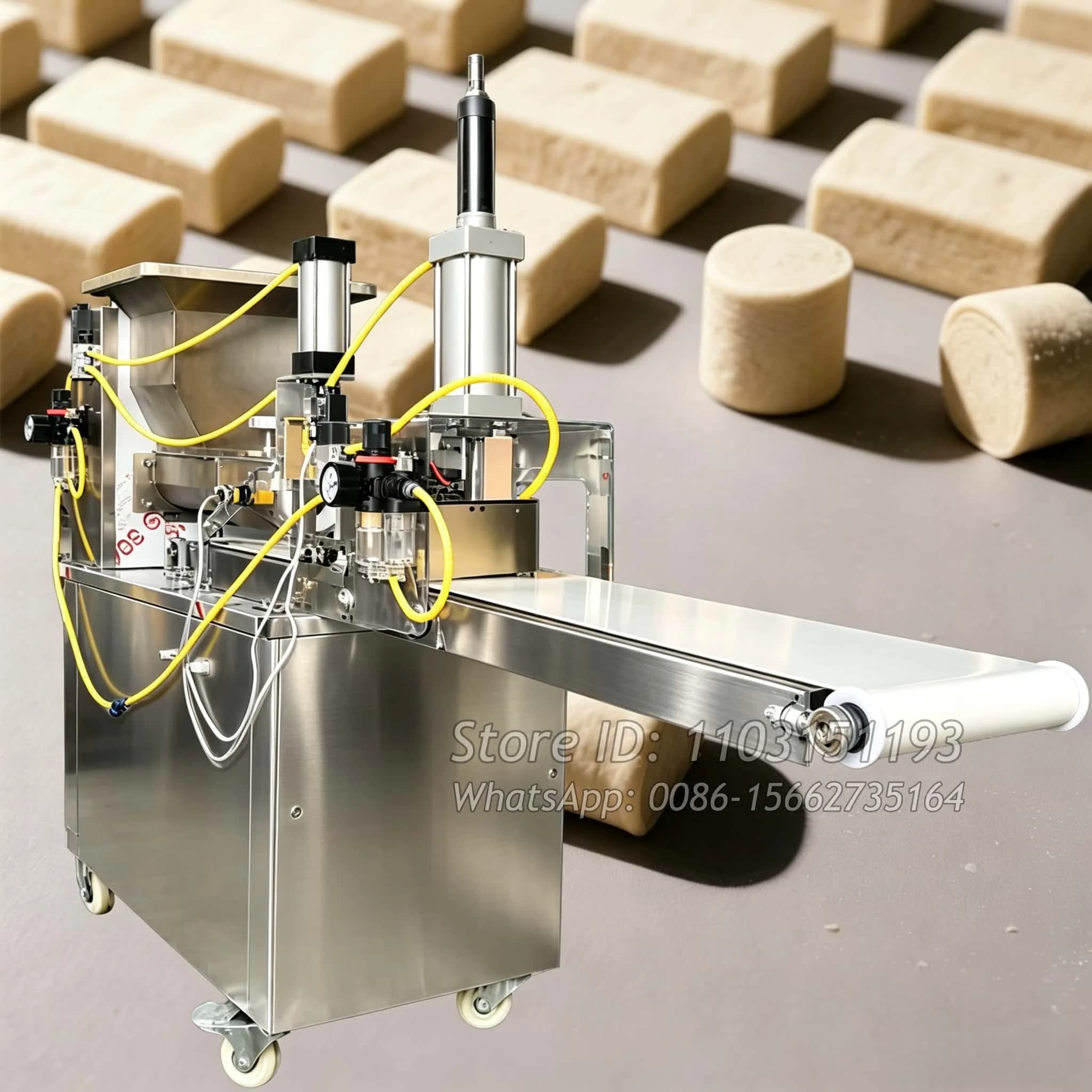 Macchina Tagliatrice per Barrette di Cereali, Granola, Proteine ed Energia, per Impasto di Biscotti e Barrette Alimentari