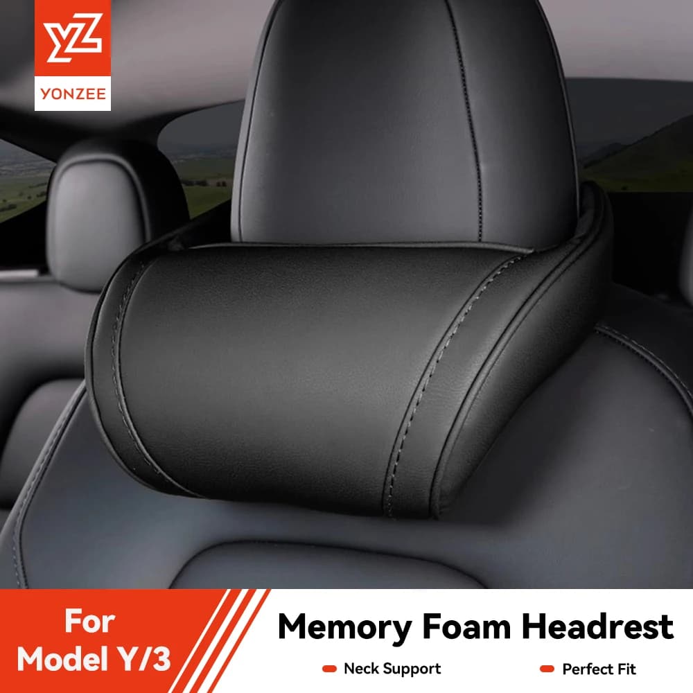 YZ per tesla poggiatesta per auto Cybertruck 2024-2026 cuscino memory foam collo regolabile cuscino per auto poggiatesta cuscino accessori per auto