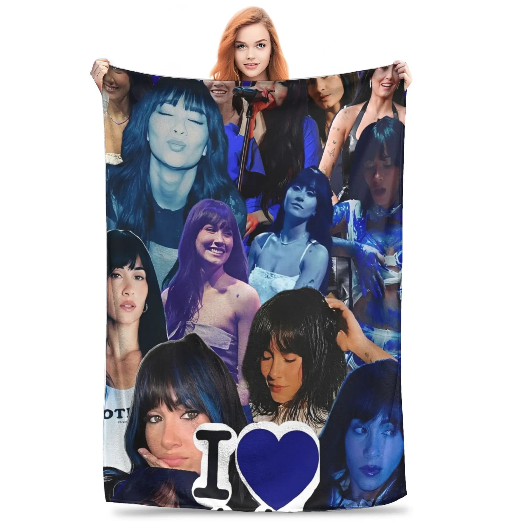 Coperta in maglia Aitanaed Tour, morbida e calda, ideale per viaggi in aereo e decorazione, plaid e copriletto