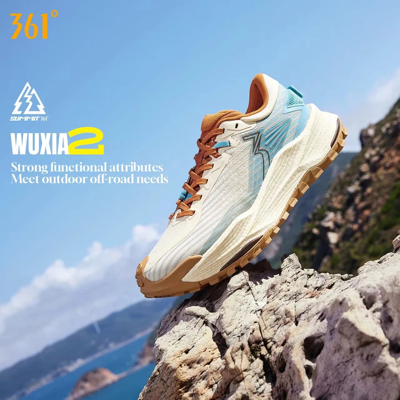 361 gradi WUXIA 2 scarpe da corsa leggere e traspiranti ammortizzazione antiscivolo morbide escursionismo all'aperto sneakers versatili uomo 672542201
