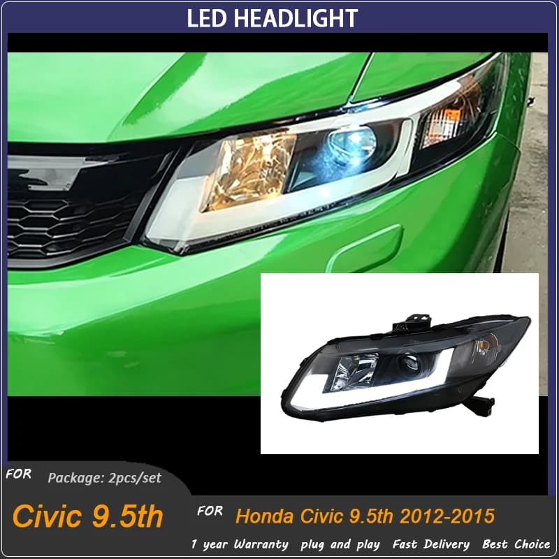 Car LED Lights for Honda Civic FD2 LED Headlight 2011-2015 CIIMO FD2 Head Lamp Drl Projector Lens Automotive Accessories