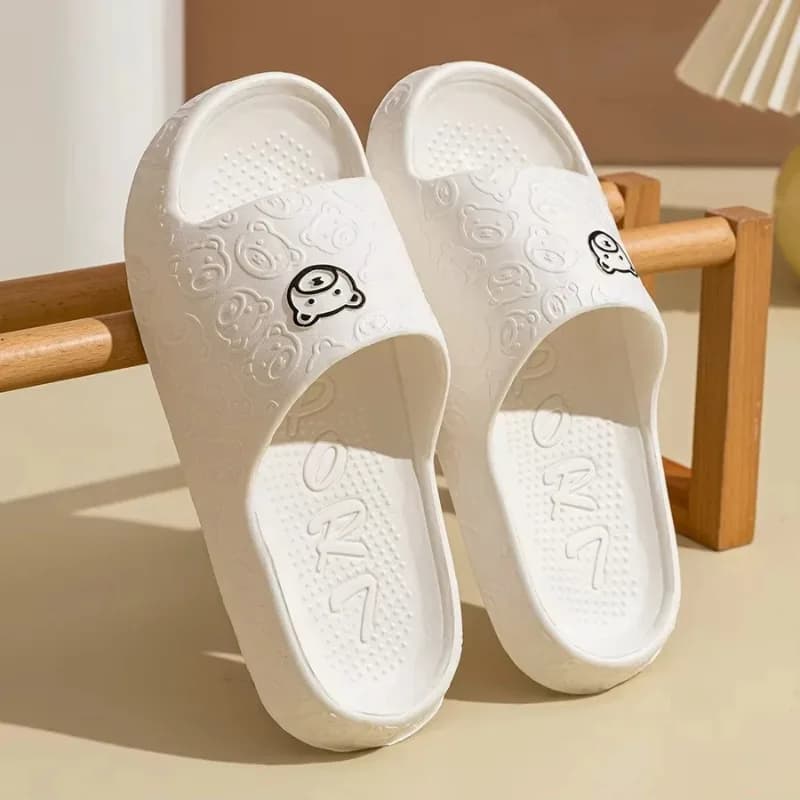 Ciabatte Estive alla Moda per Uomo, Sandali con Stampa Orsetto, Antiscivolo per Interni e Bagno, Morbide Scarpe Casual da Donna per Dormitorio, per Coppie