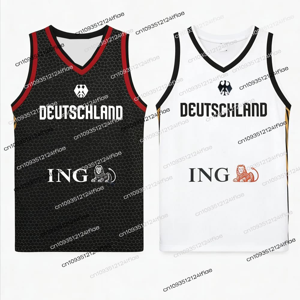 Nuova Collezione 2026: Canotta da Basket Tedesca, Maglia da Basket per Uomo e Bambino, Set Speciale per Allenamento
