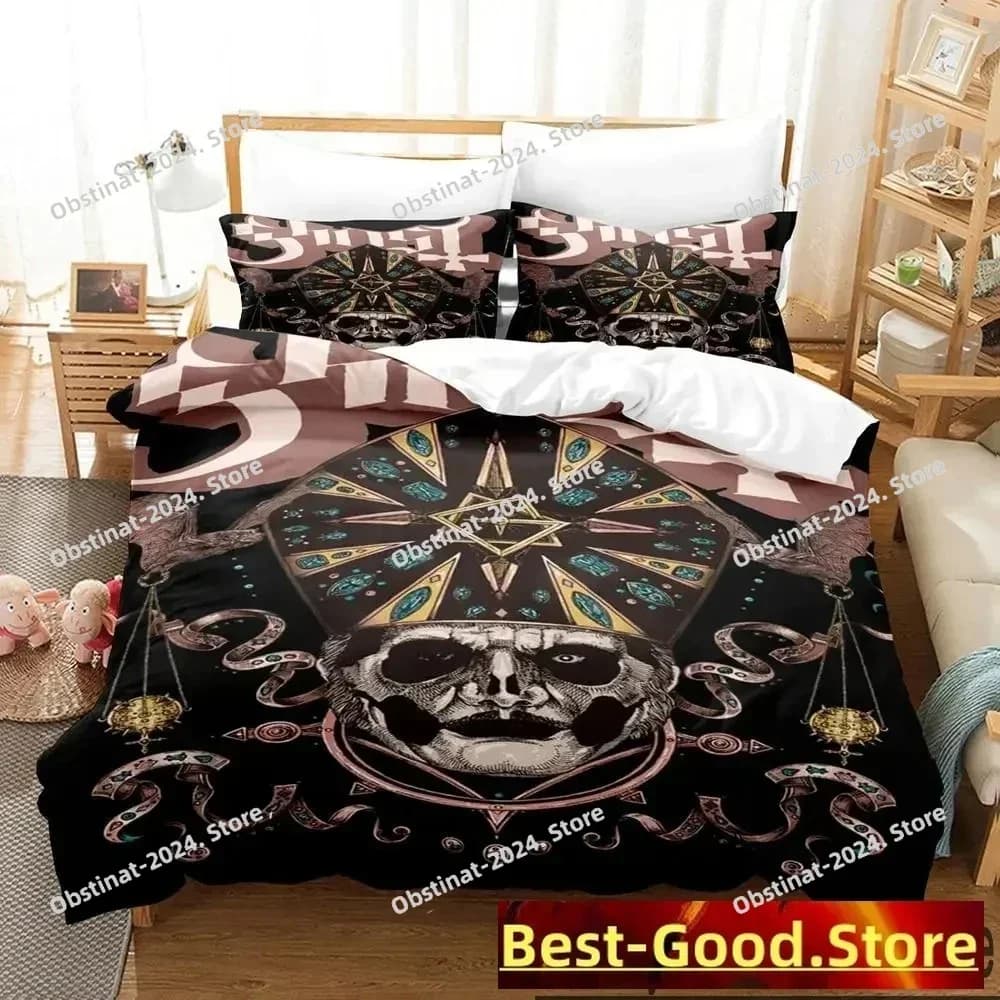 Stampa 3D Ghost Rock Band Set biancheria da letto svedese Copripiumino Set copripiumino Federa Trapunte King Queen Size Ragazzi Adulti