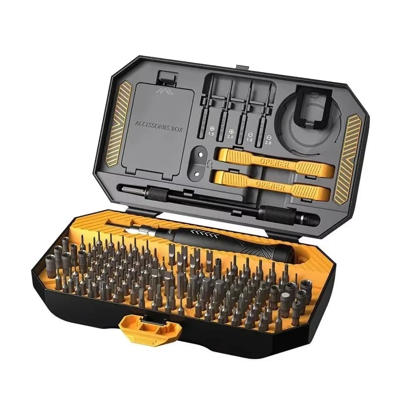 JM-8183 professional multipurpose screwdriver set 145 in 1 with cell phone repair kit box, screwdriver
