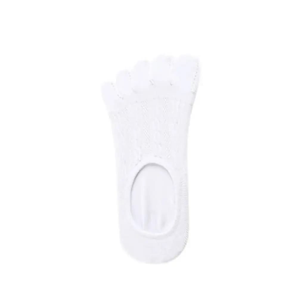 1 Pair Fashion Cotton Women's Socks Breathable Sweat-absorbing Short Boat Socks Invisible Elasticity Five Finger Socks Female