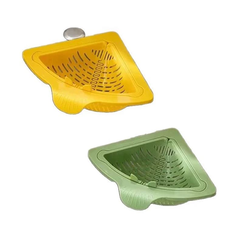 Cestello Magnetico Triangolare per Lavello, Raccoglitore di Rifiuti Alimentari, Scolapiatti per Verdura e Frutta, Scolapiatti da Cucina
