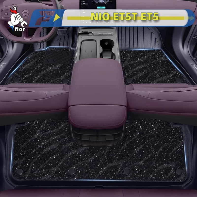 Per la guida a sinistra Tappetino per auto NIO ET5T ET5 2024 Custom Fit Full Surround Tappetino Protezione interna Fodera per pavimento