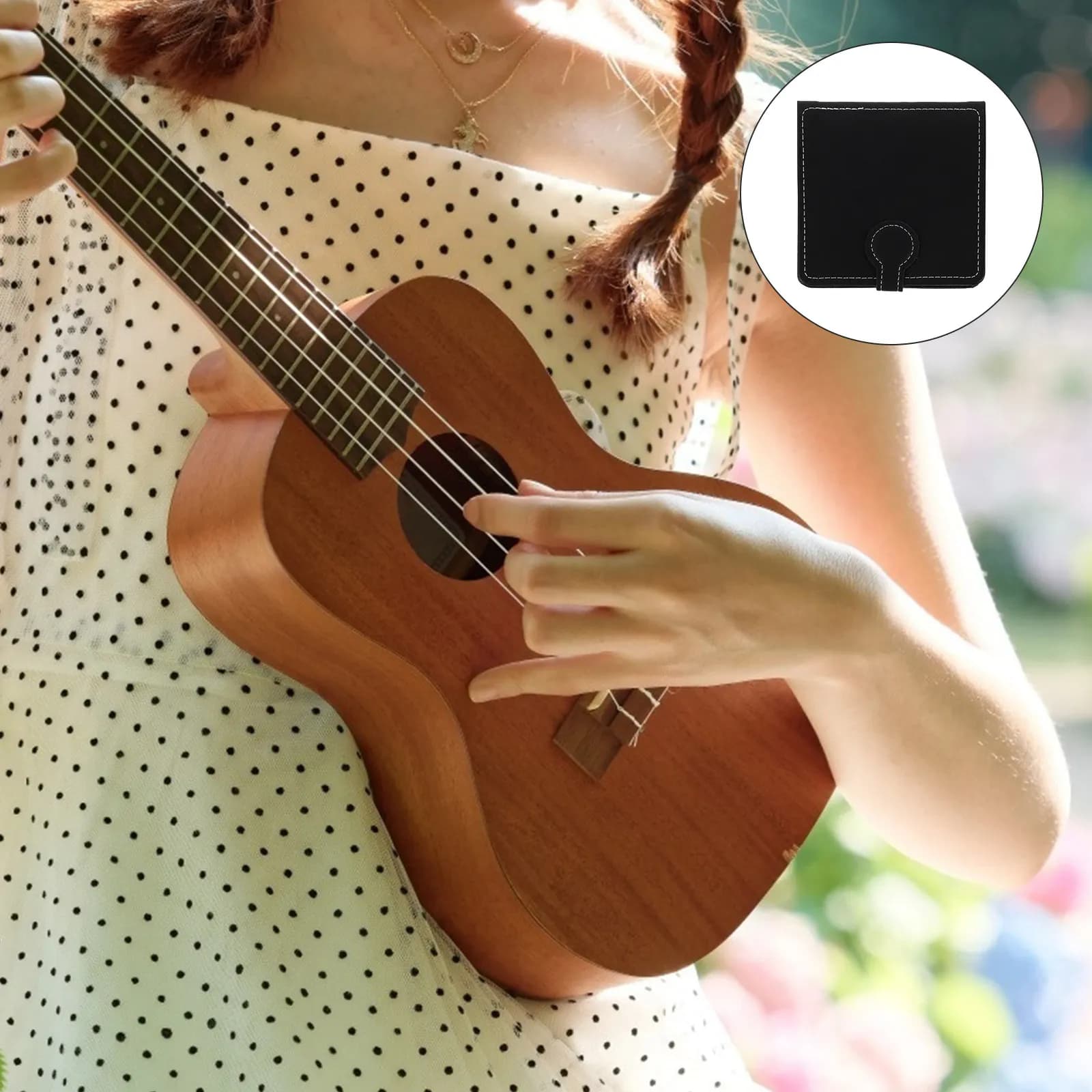1Pcs Stylish Guitar Pick Storage Bag Multi-Functional Picks Holder for Electric Acoustic Guitar Friendly