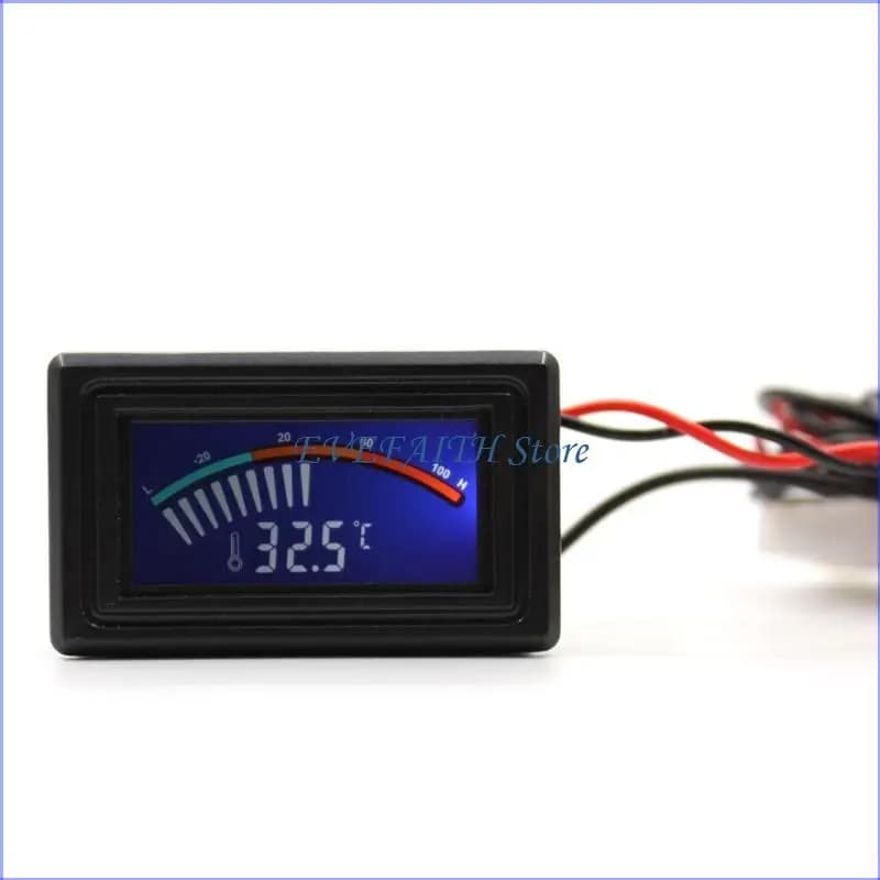 124B Termometro digitale LCD Misuratore temperatura Montaggio a pannello C/F PC