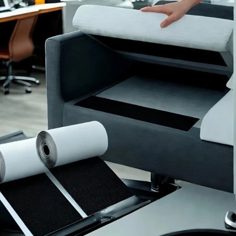 2 Pezzi Nastro Adesivo a Strappo da 1M/39.37in, Strisce di Fissaggio Autoadesive da 100mm, Nastro in Nylon Resistente, Antiscivolo per Tappeti