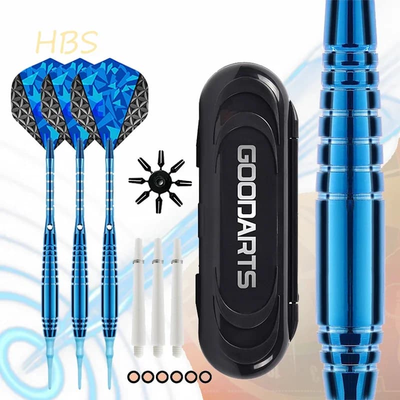 Professional Soft Tip Darts 19g Brass Darts Aluminum Alloy Shaft Indoor Electronic Darts Throwing Game 3PCS/ Set