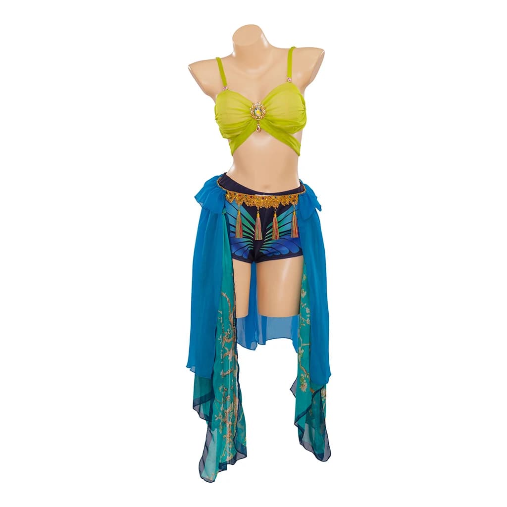 Costume Cosplay di Britney Spears, Completo Sexy con Reggiseno, Pantaloncini e Gonna, Abito da Spettacolo per Donne, Outfit per Feste di Halloween