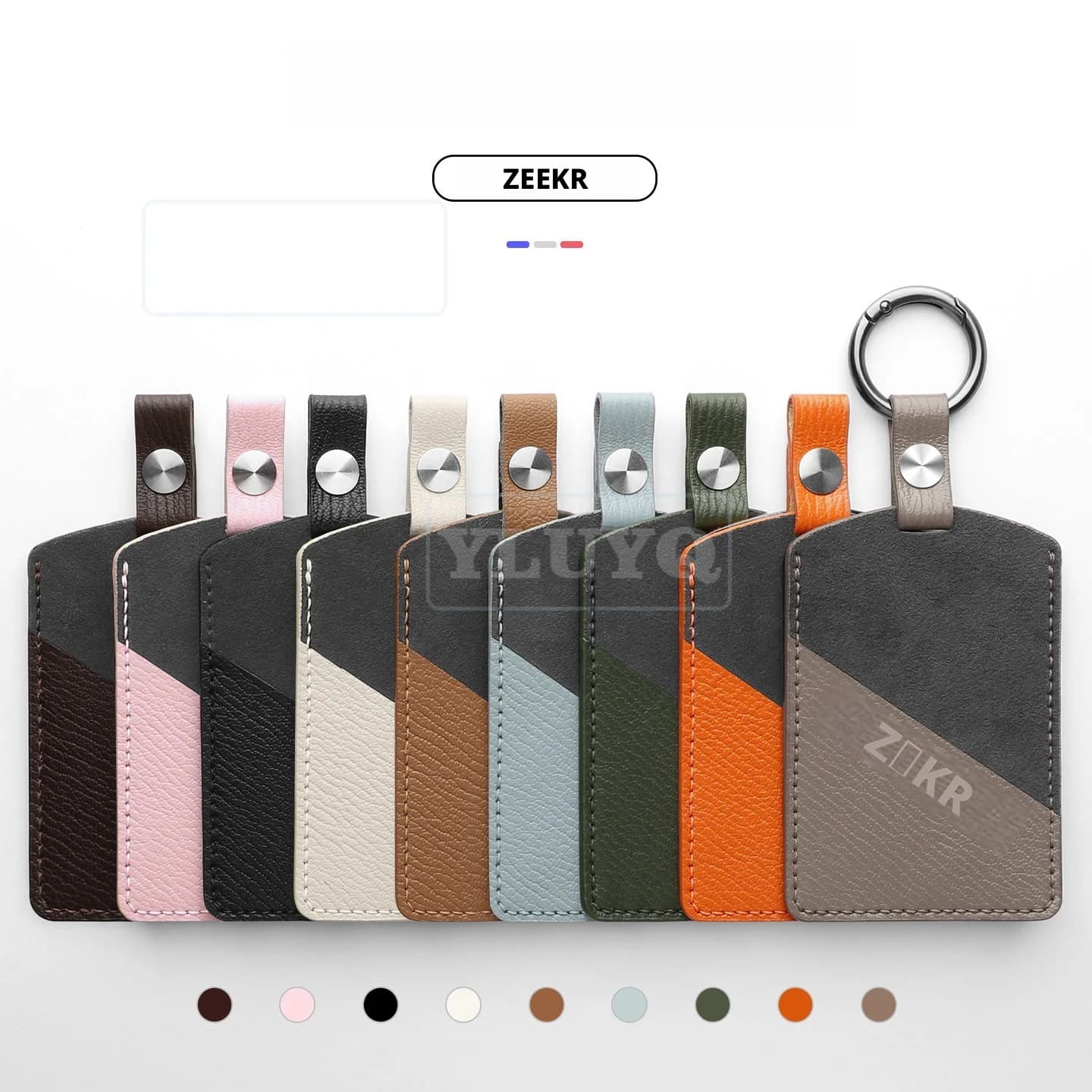 Custodia Protettiva per Chiave Card NFC Zeekr 9X 7X 001 009 007, Porta Carte, Accessorio Decorativo con Fibbia