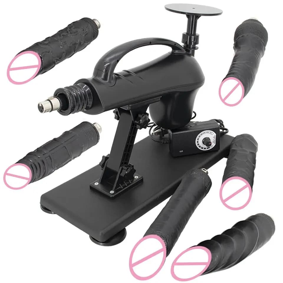 FREDORCH Macchina del sesso per adulti entry-level con attacco per dildo Macchina per l'amore con angolo di velocità regolabile per la masturbazione maschile femminile