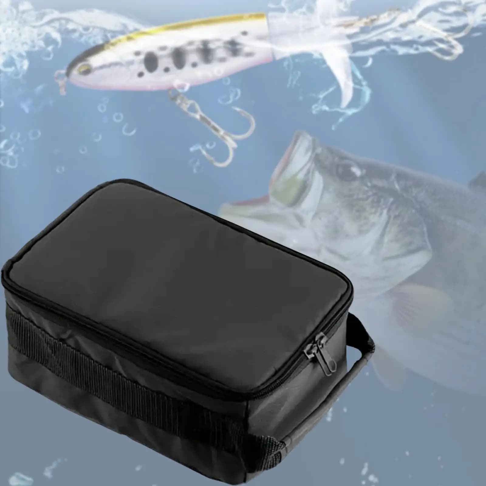 Fishing Mulinel Case with Shock Divisors, Waterproof Fishing Equipment Box, Outdoor Equipment Organizer