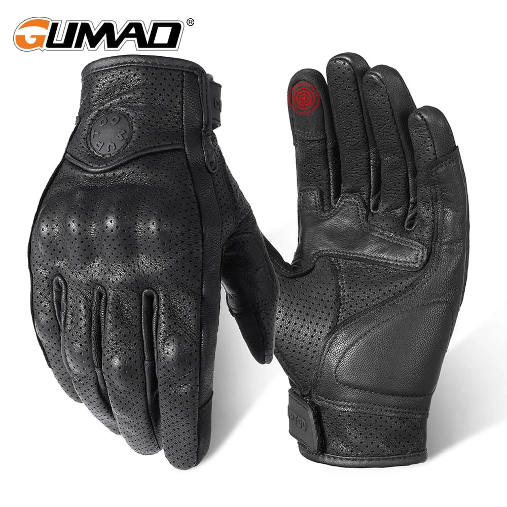 Guanti touch screen da esterno Sport in pelle Ciclismo Escursionismo Caccia Campeggio Motocicletta Equitazione tattica Equipaggiamento protettivo antiscivolo