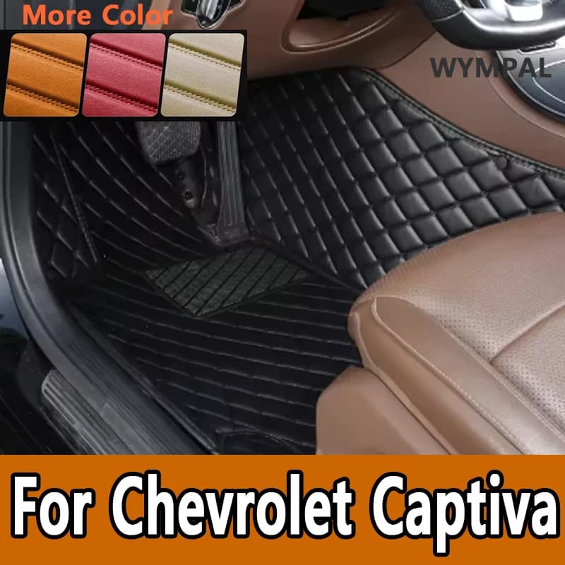 Auto di lusso Tappeti Tappetini Per Chevrolet Captiva 7 posti C100 C140 2012 ~ 2016 Tappetino In Pelle Tappeti Pad Parti Interne Tappetini Auto