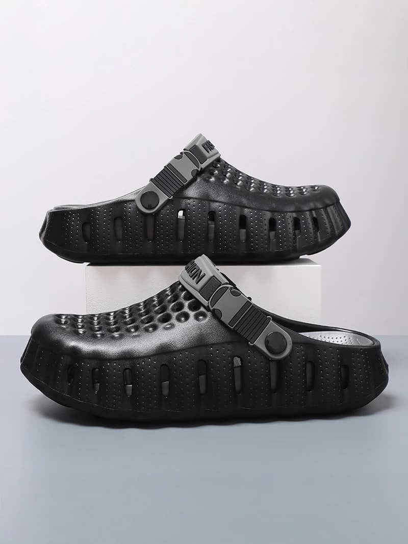 Sandali da uomo estivi per esterni, antiscivolo, casual, sportivi, da guida, a doppio uso, con fondo spesso, traspiranti, comodi in EVA