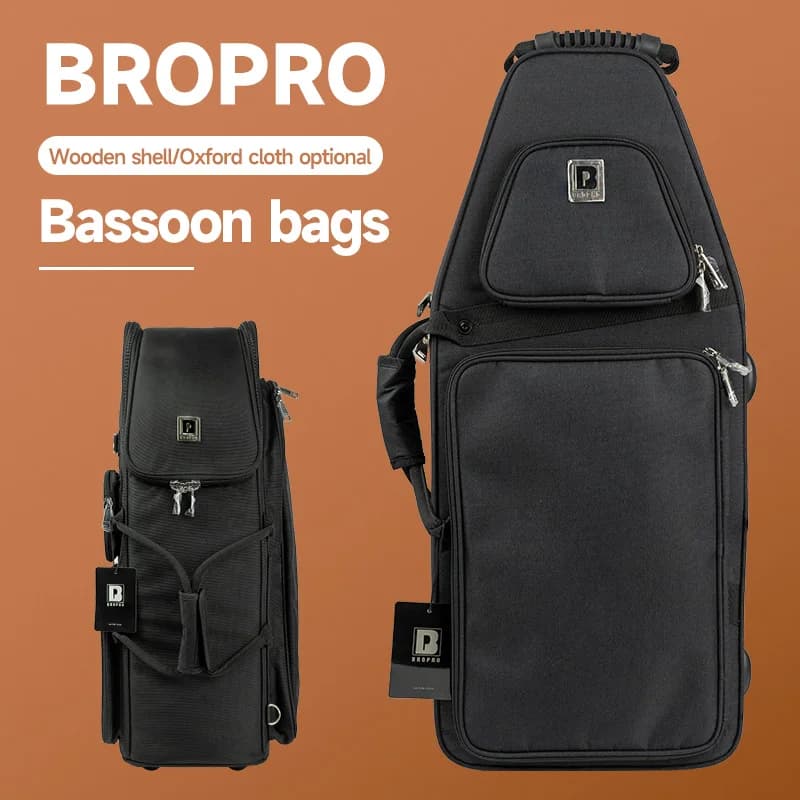 Bropro Fagotto Bag, Reinforced Laptop Bag for Large Size Tools, Lightweight Oxford Fabric Backpack for Musical Instruments