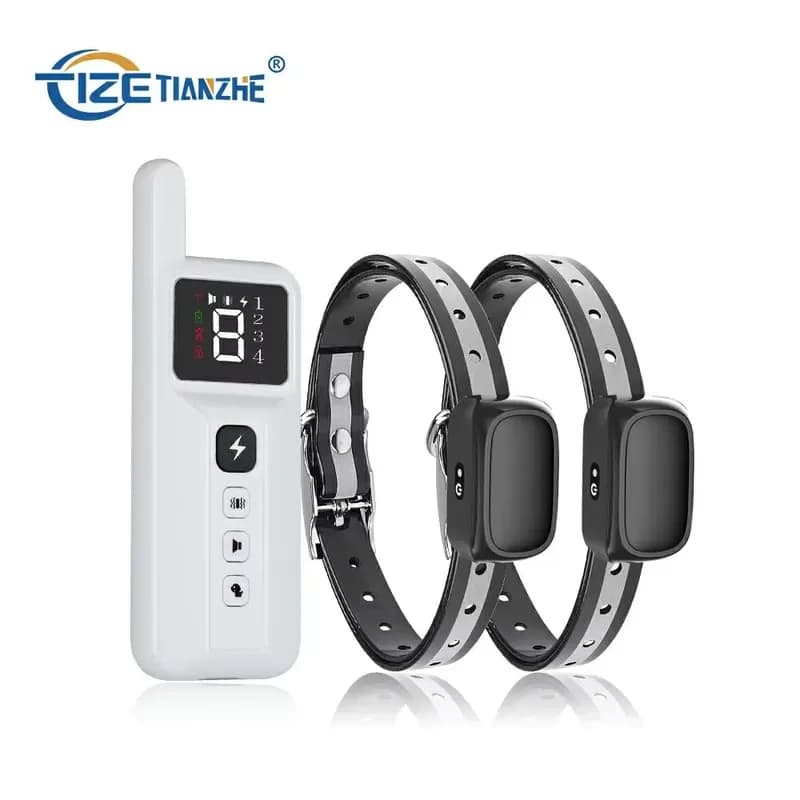 New Trending 2-in-1 Pet Training Rechargeable Anti-Barking Shock Dog Collar Electric Training Collar for Large Dogs