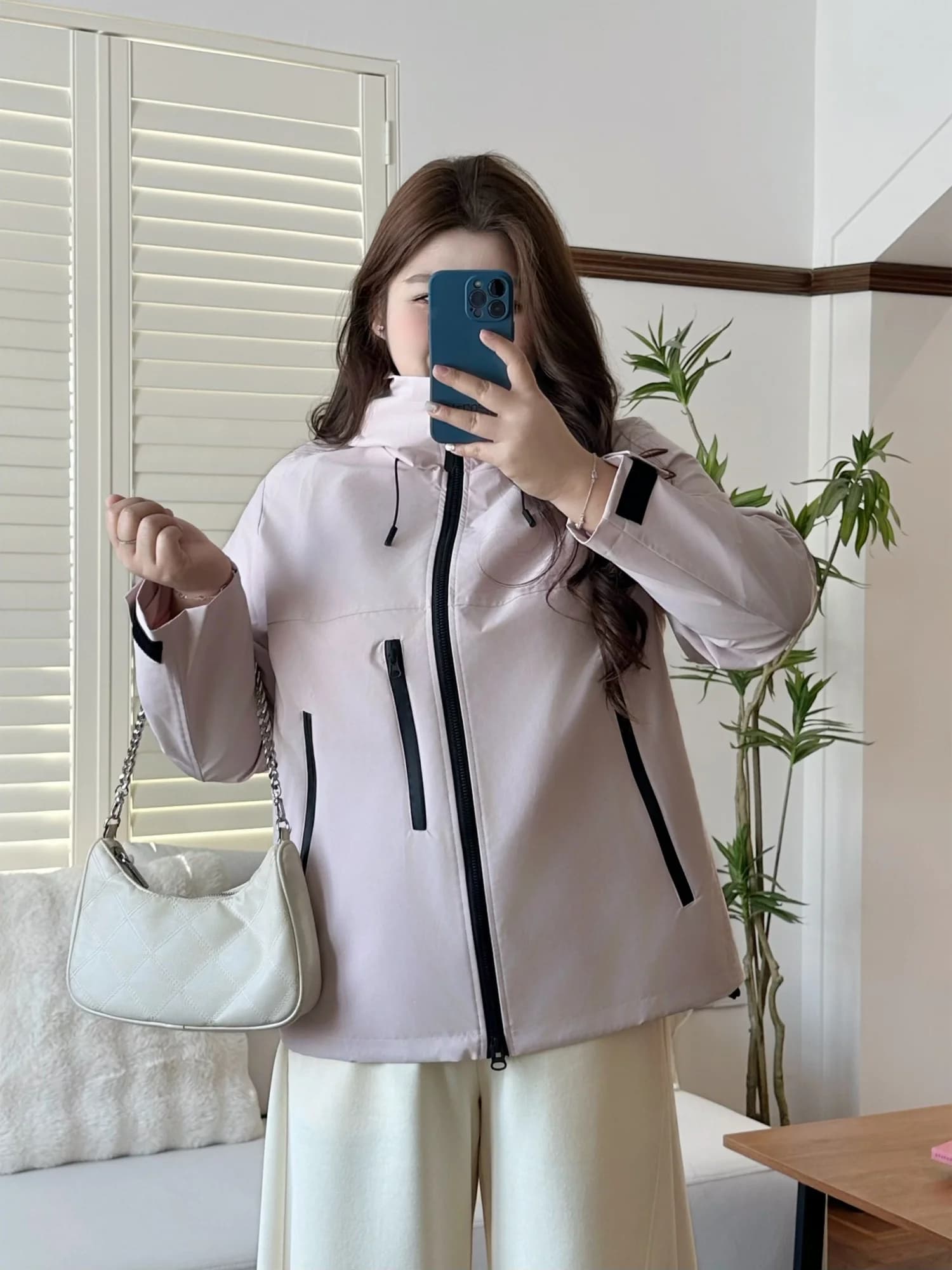 Spring New Arrival plus Size Women's Jacket Hooded Soft Sporty Casual Top Polyester Fiber Long Sleeve Regular Fit