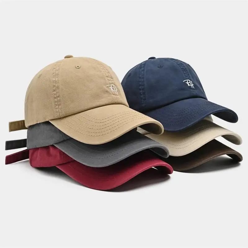 RH Letter Embroidery Baseball Cap Adjustable Summer Casual Hat For Men Women Outdoor Shade Hip Hop Accessory