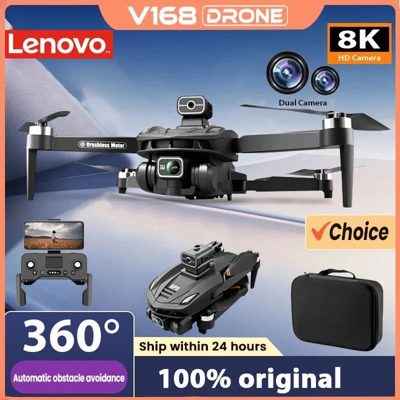 Drone Xiaomi Mjia V168 GPS con Doppia Fotocamera 4K Professionale HD, Motore Brushless 8K, WIFI 5G FPV, Quadricottero RC Pieghevole
