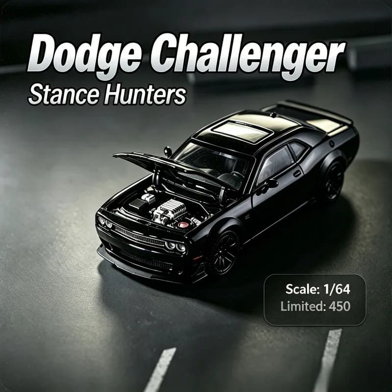 Stance Hunters-SH 1/64 Dodge SRT Hellcat Diecast Car Model Alloy Simulation Collection Toy Gift For Boys#peetyeee