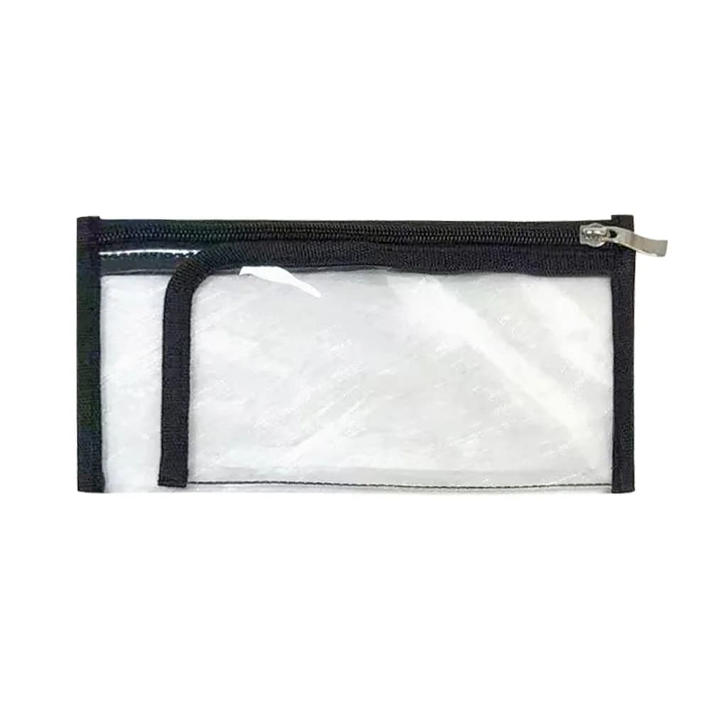 1 pz. Borsa cosmetica in PVC resistente, impermeabile, trasparente, porta passaporto, borsa portadocumenti da viaggio portatile