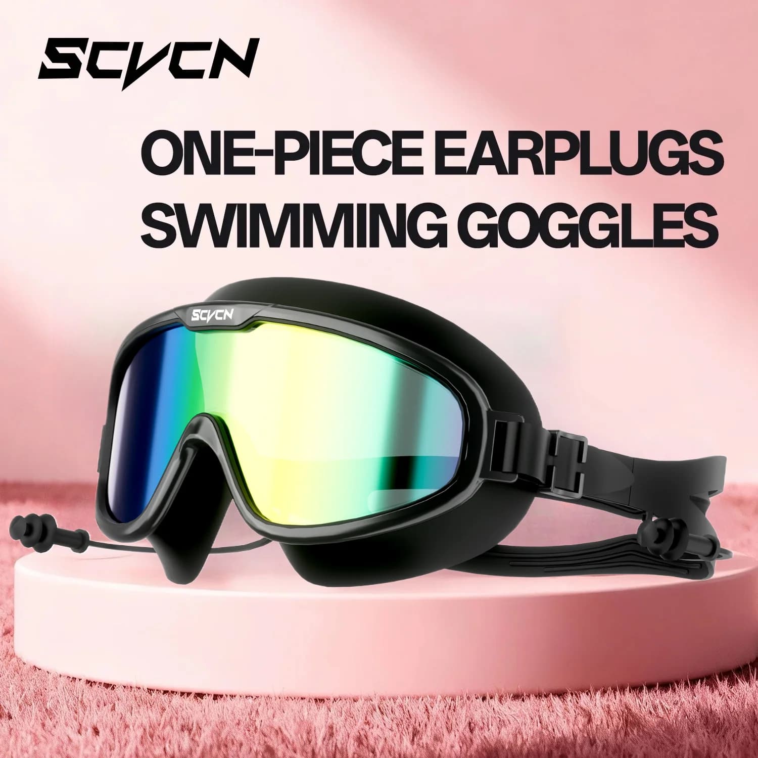 SCVCN Full Frame Swim Glasses Transparent Glasses for Men's Swimming Anti-Embracing Safe Water Lenses Accessories Women's Triathlon Glasses