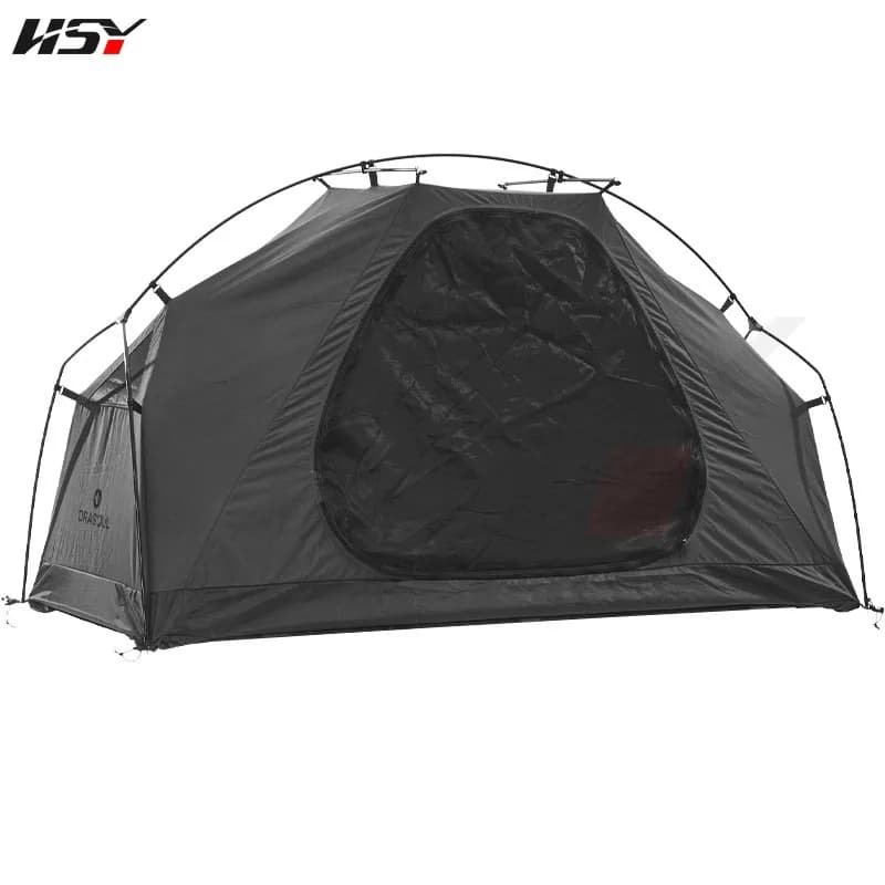 Polyester Cotton Dome Tent, Single Camping Tent, Aluminum Alloy Pole Stand, Outdoor Waterproof Portable Tent, Sunbed