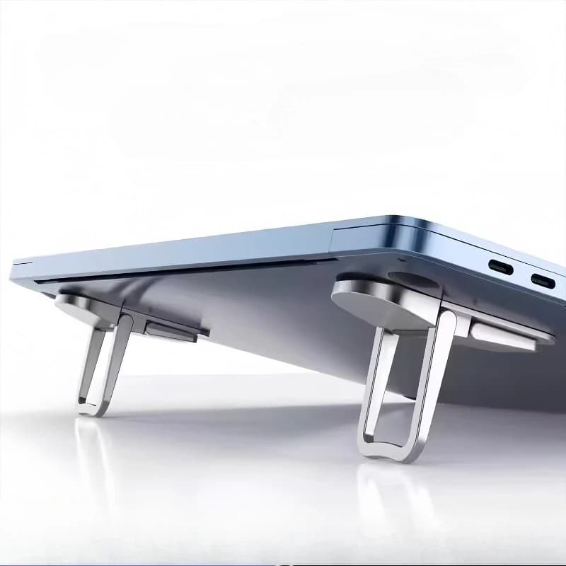 2PCS/Set Laptop Stand, Portable Invisible Mini Stereoscopic Bracket, Heat Sink, Keyboard Foot Support, Folding Base
