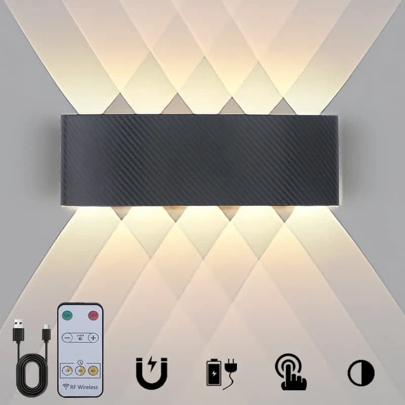 Remote Control Wall Light Magnetic Rechargeable Bedside Spotlight No Drilling Wires LED wall Lamps for Living Room Bedroom