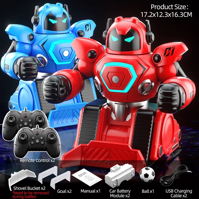 Robot RC Battaglia Boxe Calcio Robot Gioco genitore-figlio Robot telecomandato 2.4G Robot da combattimento Giocattolo telecomandato JJRC R30