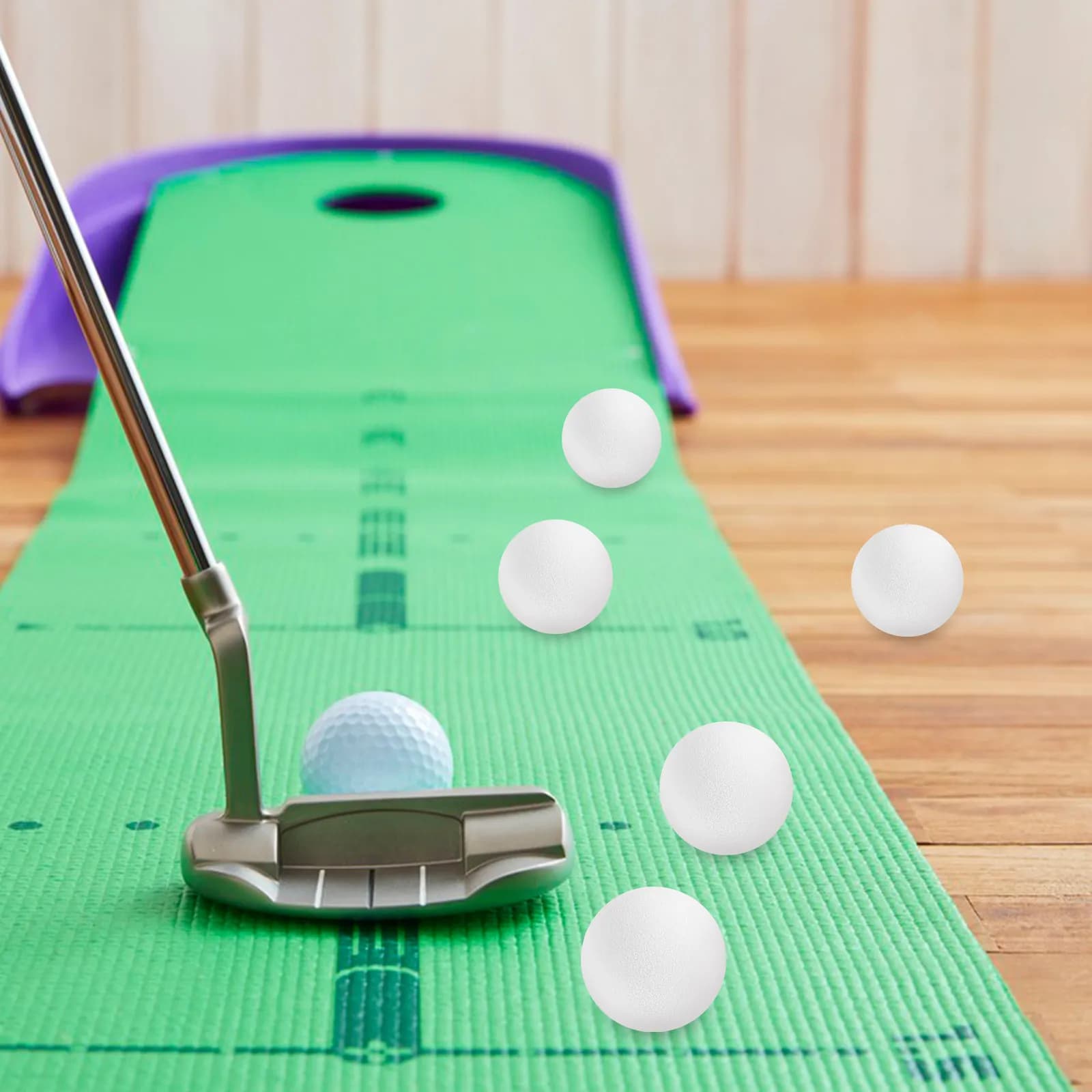 20 Palline da Golf in EVA per Allenamento Indoor, Resistenti all'Usura, Morbide, Multifunzione, Attrezzatura da Golf per Pratica