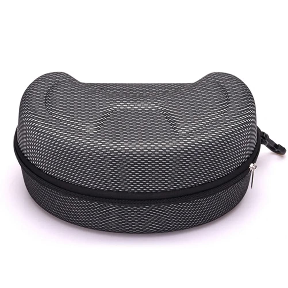 2 Pezzi Custodia Rigida Spaziosa in EVA per Occhiali da Moto, Sci e Snowboard, Design Ampio Migliorato, Foderata Morbida, Antiurto e Impermeabile