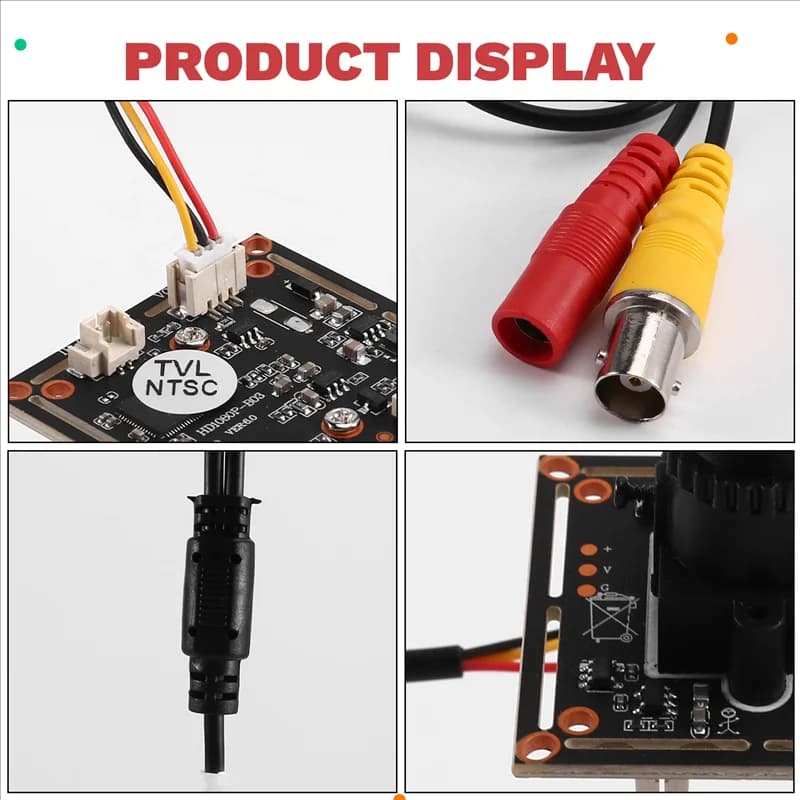 【T07A】1200TVL Modulo telecamera CCTV analogica da 5 MP con obiettivo da 25 mm per microscopio fai da te telescopio videocamera per auto campanello