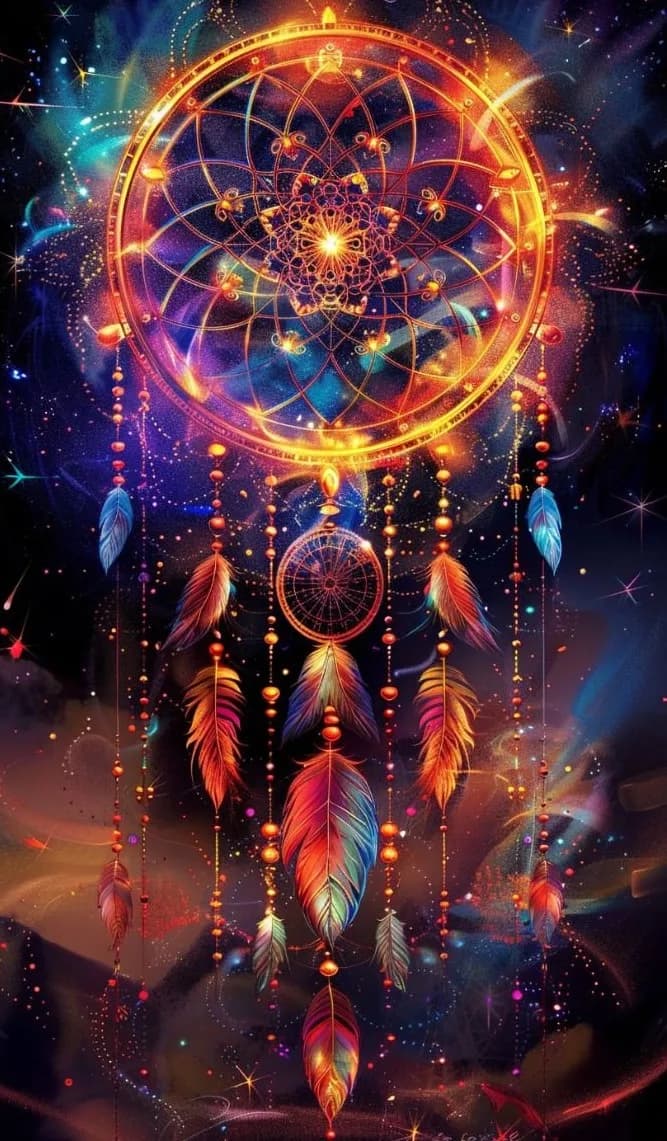 JMINE Div 5D Indian Dream Catcher Mountain Galaxy Full Diamond Painting cross stitch kits art scenic 3D paint by diamonds