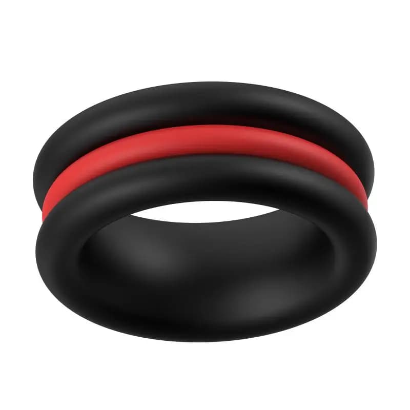 2 In 1 Penis Ring Ball Stretcher Scrotum Bondage Silicone Cock Ring Double Lock Sperm Ring Penis Cage Scrotal Stretcher Adults