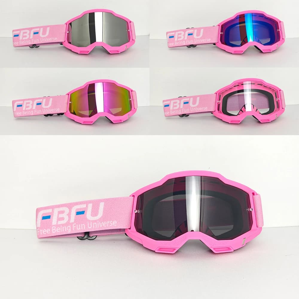 2025 Fashion FBFU High Def Occhiali da sci Uomo Donna, Traspirante, Quattro stagioni, Protettivo per Snow Mountain ATV BMX MTB Off-Road