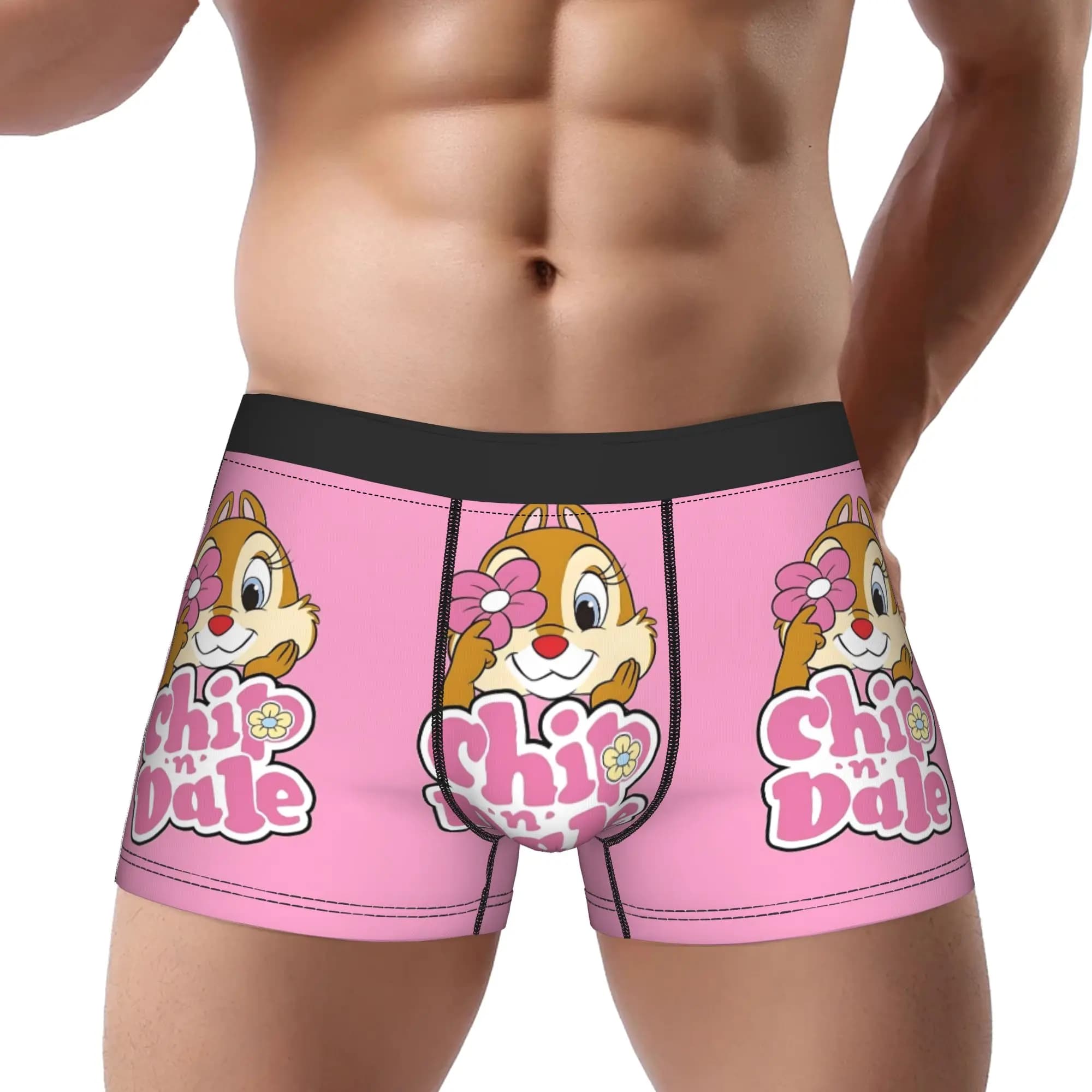 1 pezzo Dale The Goofy Dreamer Chip And Dale Mutande traspiranti Mutande da uomo Comodi pantaloncini