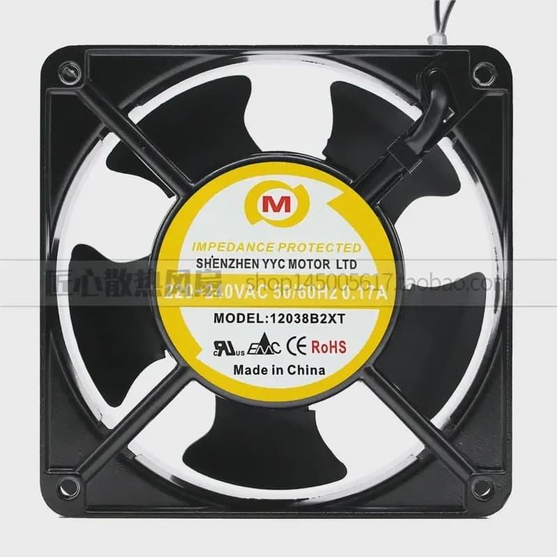For Thyssen Elevator Inverter Dedicated Fan 12038B2XT 220–240 VAC 0.17 A AC Cooling Fan