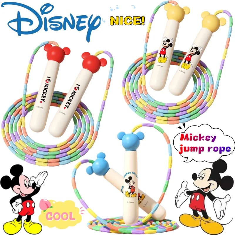 New rope Disney Mickey for High Value Creative Jump Anime Cartoon Primary School Students Adjustable Corda for Jumping Without knots