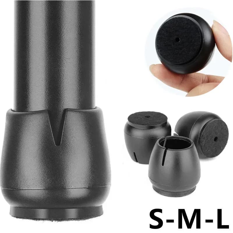 16 pezzi tappi per gambe per sedie in silicone feltro antiscivolo protezione per pavimenti mobili scrivania piedini in gomma tappetino tappo inferiore protezione per pavimenti in legno