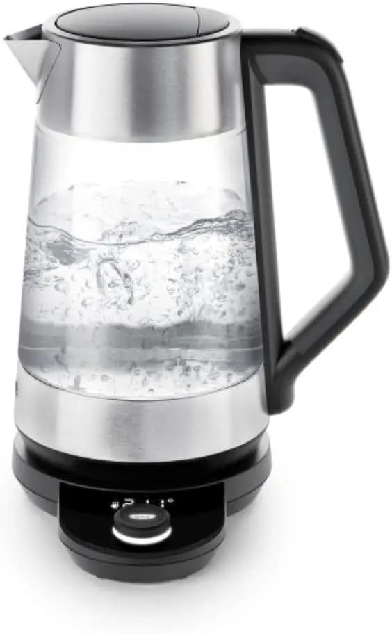 Brew Adjustable Temperature Kettle, Electric Kettle, Glass and Stainless Steel, Holds Temperature for 30 Minutes