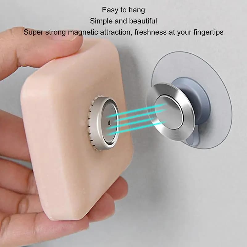 Portasapone magnetico a parete in acciaio inossidabile Portasapone con ventosa sottovuoto per cucina, bagno, WC