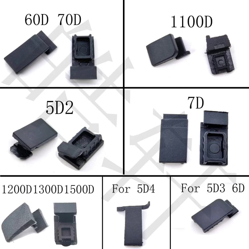 Nuovo Porta Della Batteria Copertura In Gomma Per Canon 60D 70D 1100D 5D2 7D 1200D 1300D 1500D 5D4 5D3 6D Parte di Riparazione Della Fotocamera Digitale