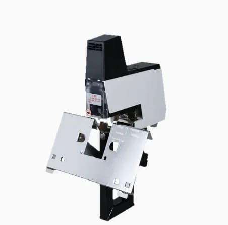 106 Electric Auto Stapler Binder, Heavy Duty 2-50 Sheets Flat Saddle Stitching Tool, Desktop Booklet Maker for Office Binding