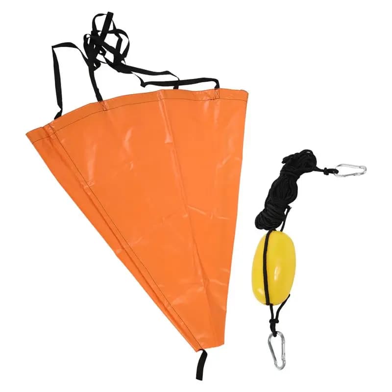42 Inch Drift Sock Anchor Sea Boat Anchor Drogue Kayak Tow Rope Harness Kit For Lake River Ocean Anchoring Trolling Bag